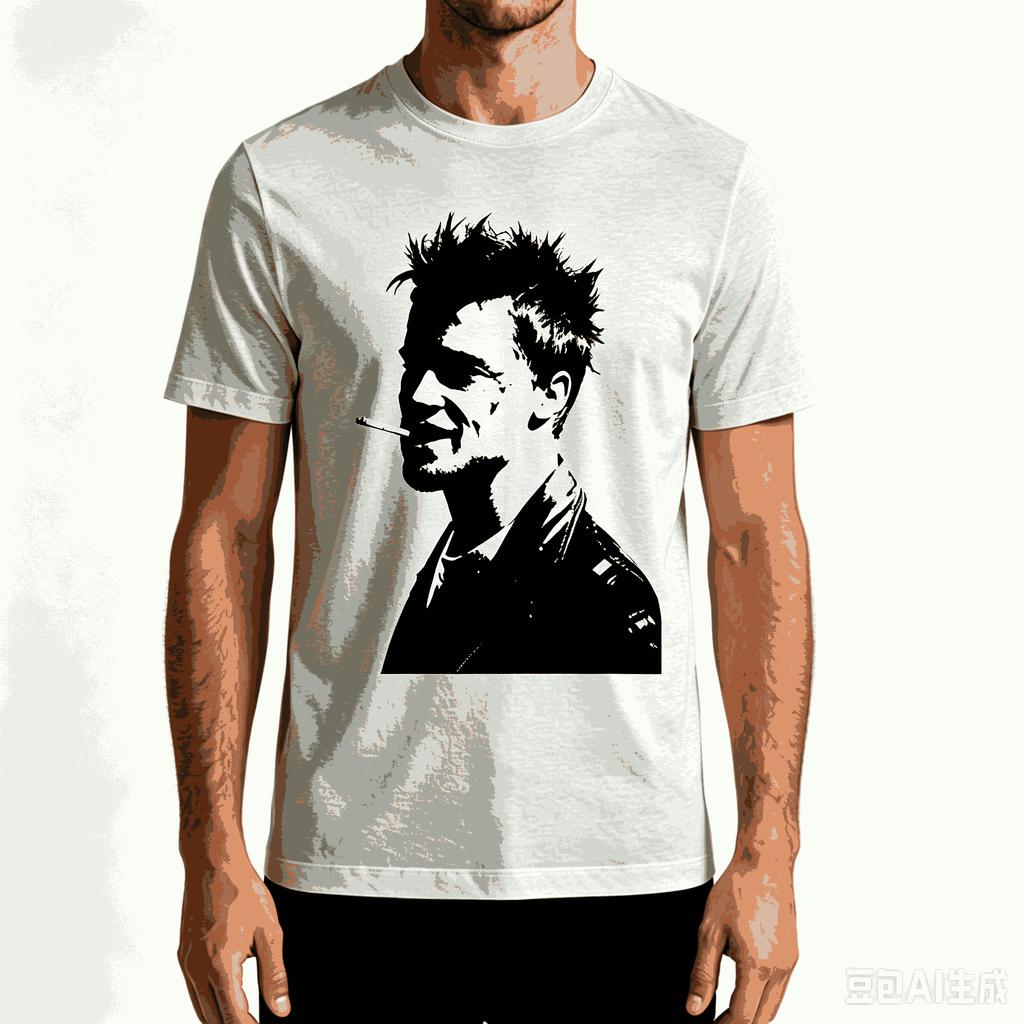 Fight Club T-shirt Regalo per Fan Unisex Unisex Harajuku Oversize Unisex Manica Corta Streetwear Alta Qualità Coppie Comoda T-shirt
