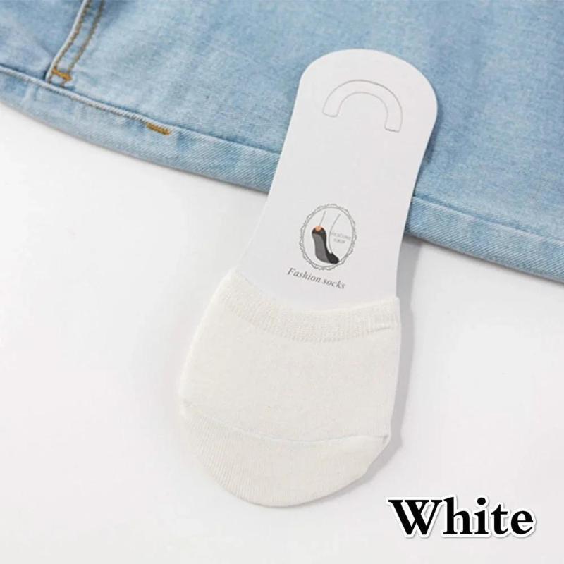 Women Summer Solid Color Forefoot Socks Female Half Foot Toe Cover High Heels Invisible Cotton Breathable Socks Accessories Gift