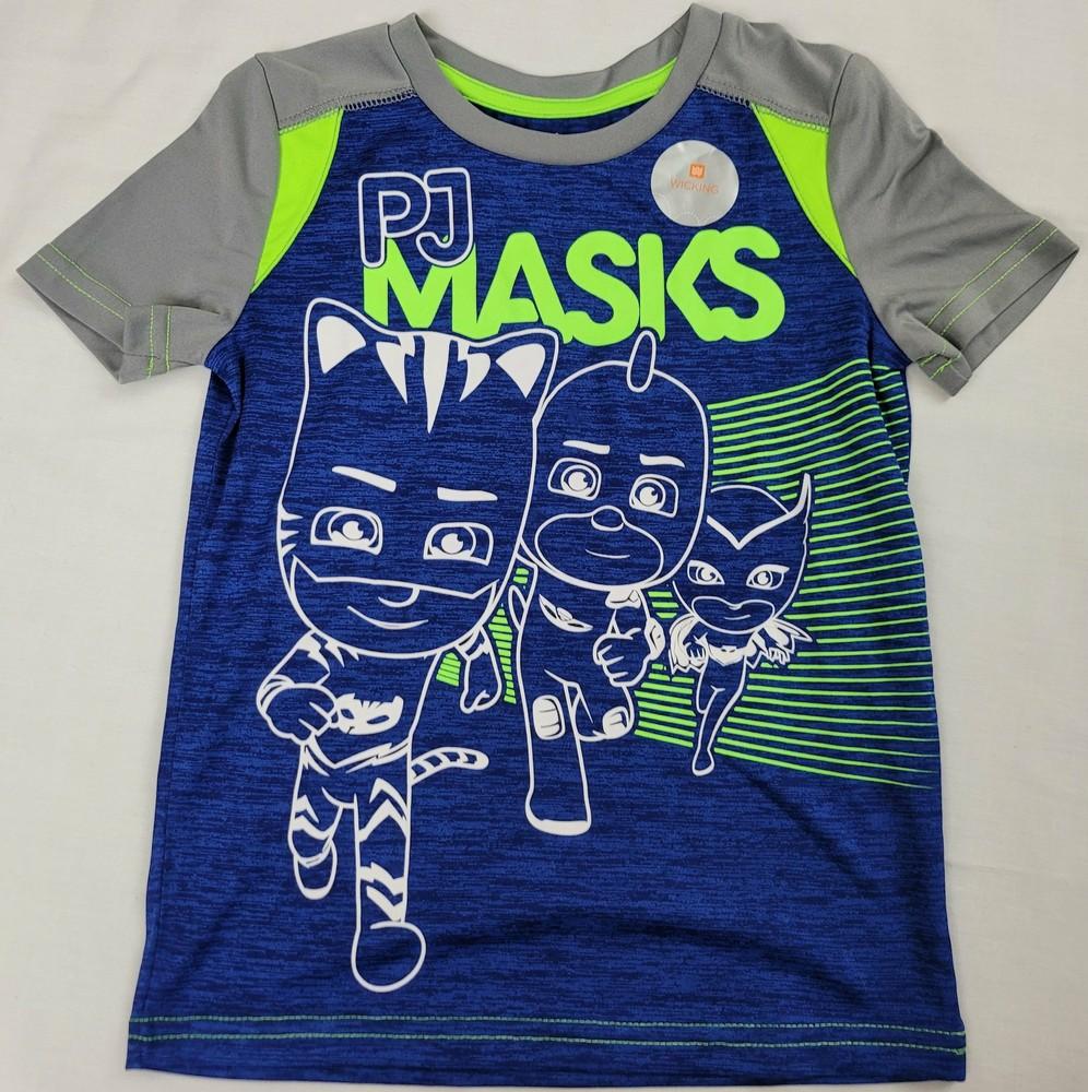 PJ Mask Neon Outline Wicking Boys T-Shirt (Blue) Unisex T-Shirt XL