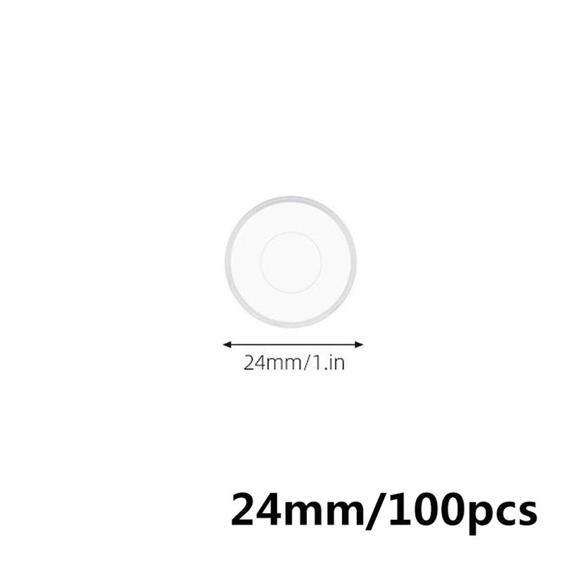 100pcs Super Clear Binding Disc Loose Leaf Planner Disc Bound Notebook Discs Journal and Planner Mushroom Binder Disc Binders
