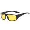 Unisex Night Vision Cycling Sunglasses with Yellow Lenses for Outdoor Sports