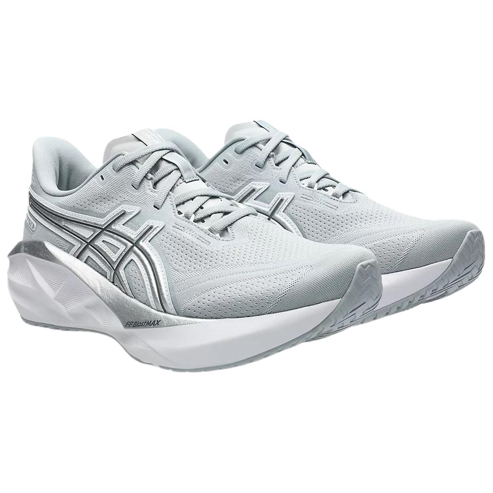 Asics Novablast 5 Atc Pohodlné tlumení Prodyšné Podpůrné Reagující Běžecké boty Pánské tenisky Šedá Stříbrná 1011C185-020