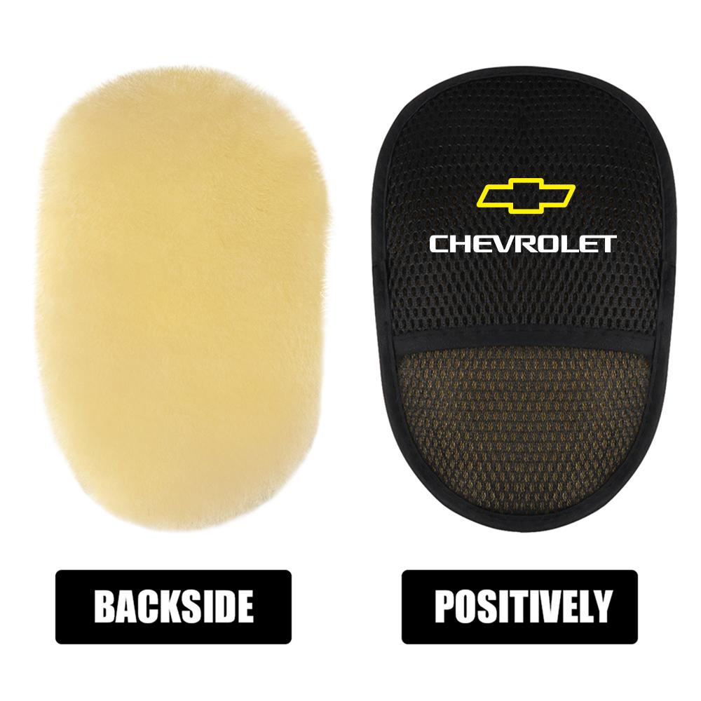 xkfg3 1/2pcs Car Plush Cleaning Gloves Thickening Wool Wash Towel For Chevrolet Cruze Colorado Spark Captiva Malibu Trax Aveo Camaro