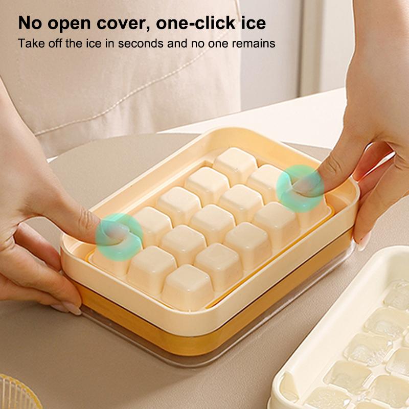 Ice Tray Mold Household Whiskey Reusable Ice Cubes Press For Quick Ice Release Ice-Making Storage Box Freezing Ice Cubes