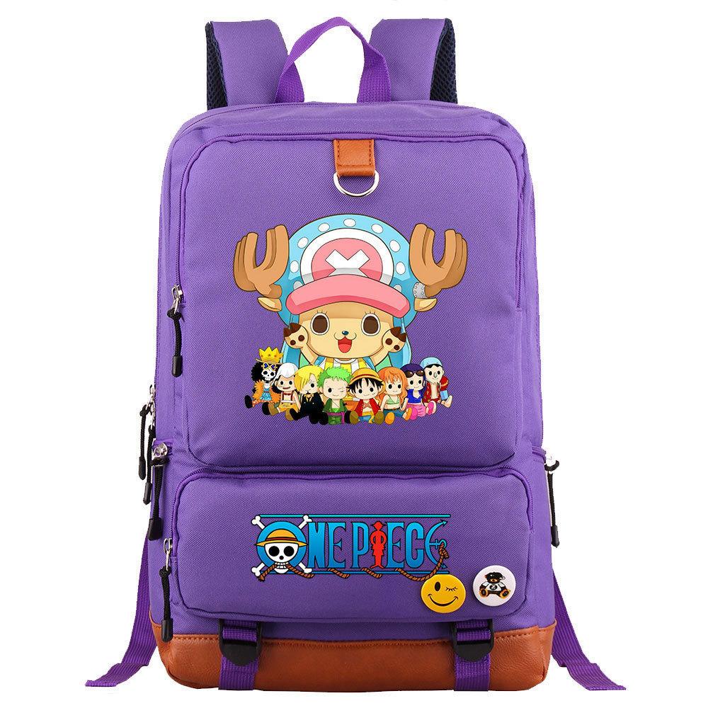 Anime/cartoon One Piece Luffy printed backpack