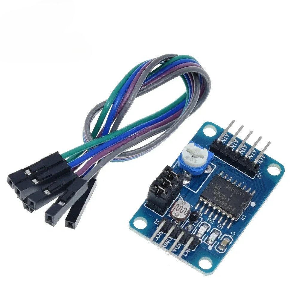 PCF8591 AD / DA Conversion of to Digital /Digital-to- Converter Module Temperature Illumination / With Cable