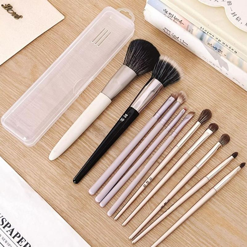Makeup Brush Holder Case Cosmetic Toiletry Storage Box Travel Toiletry Tools Dustproof Organizer Sealed Box