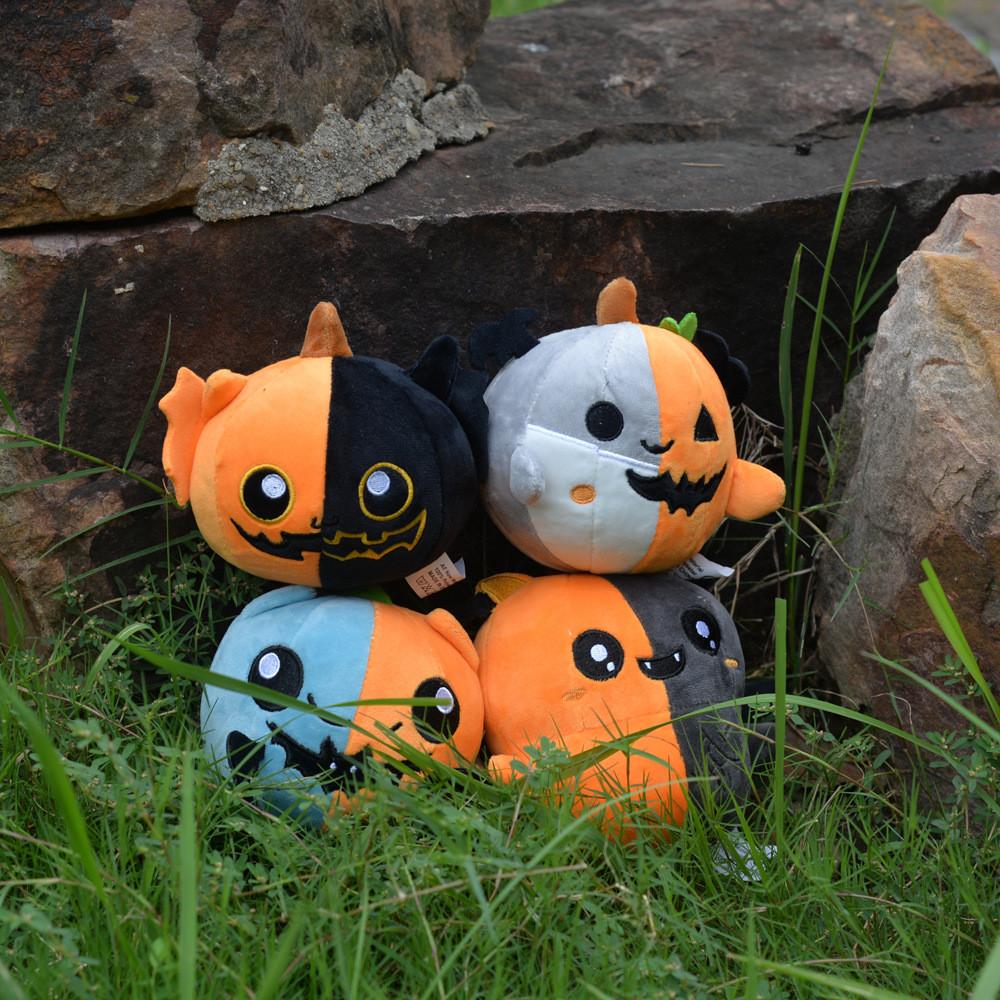 Adorable Halloween Bat Plush Toy Featuring Unique Pumpkin Design Perfect For Festive Decor
