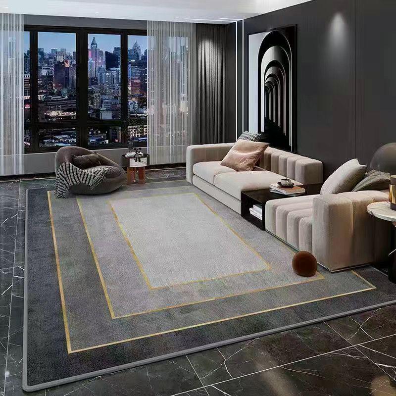 Modern Dirt-Resistant, Easy-Care Crystal Velvet Carpet for Living Room – Wear-Resistant & Non-Slip Design
