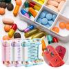 Weekly Pill Organizer Morning Noon Evening Night 4 Times A Day Pill Storage Box Large Capacity 7-Days Medication Dispenser Container