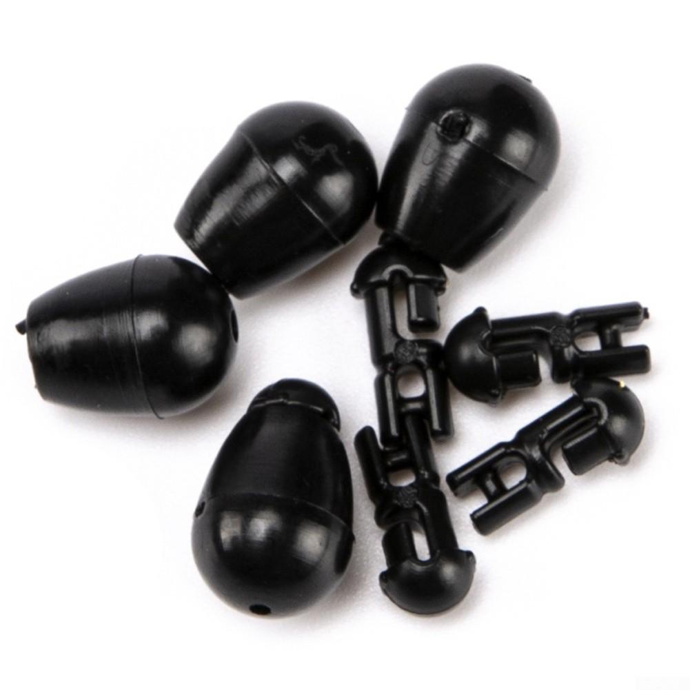 200 pz Accessori per la pesca alla carpa Gancio Tubo in silicone Anti-groviglio Rig Tubi per la sicurezza Sistema di clip di piombo Metodo di alimentazione Pesca  18