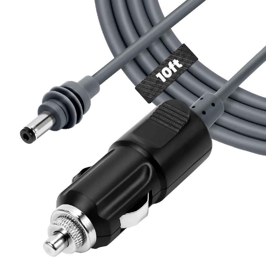 Compact 12V Three-Port Car Charger with DC5521 Sealing Ring for Cigarette Lighter