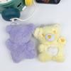 Cartoon Cute Bear Doll Plush Toy Keychain Small Pendant Children Xmas Gift Girl Heart Bag Ornament Keyring