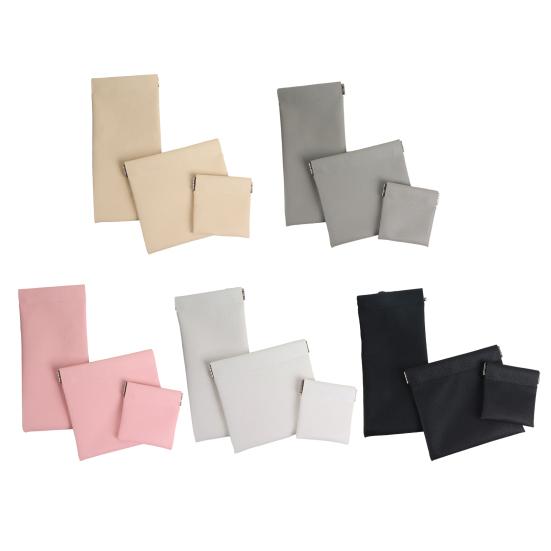 Druckknopfverschlussbeutel Kunstleder Tragbares Münzfach Mini-Kosmetiktasche