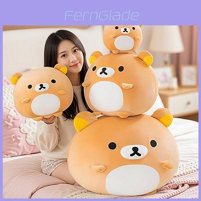 Rilakkuma Plüsch-Bettkissen mit weicher PP-Baumwollfüllung für Mädchen, Komfort und Geschenk