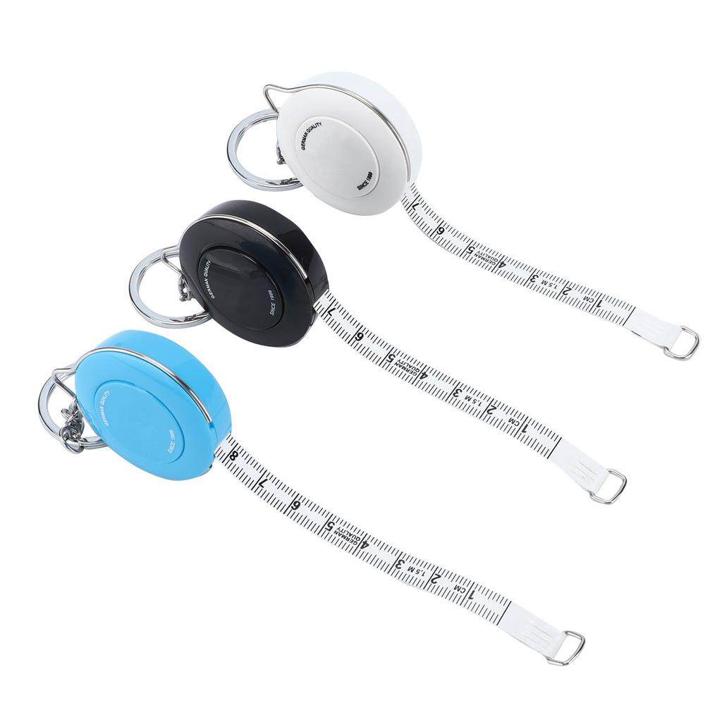 3Pcs Soft Tape Measures Retractable Rulers with Plastic Shells for Fabric Sewing Tailor Cloth Knitting