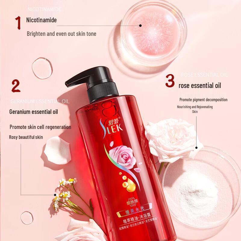 Slek Camellia Anti-Dandruff Shampoo & Moisturizing Body Wash Set