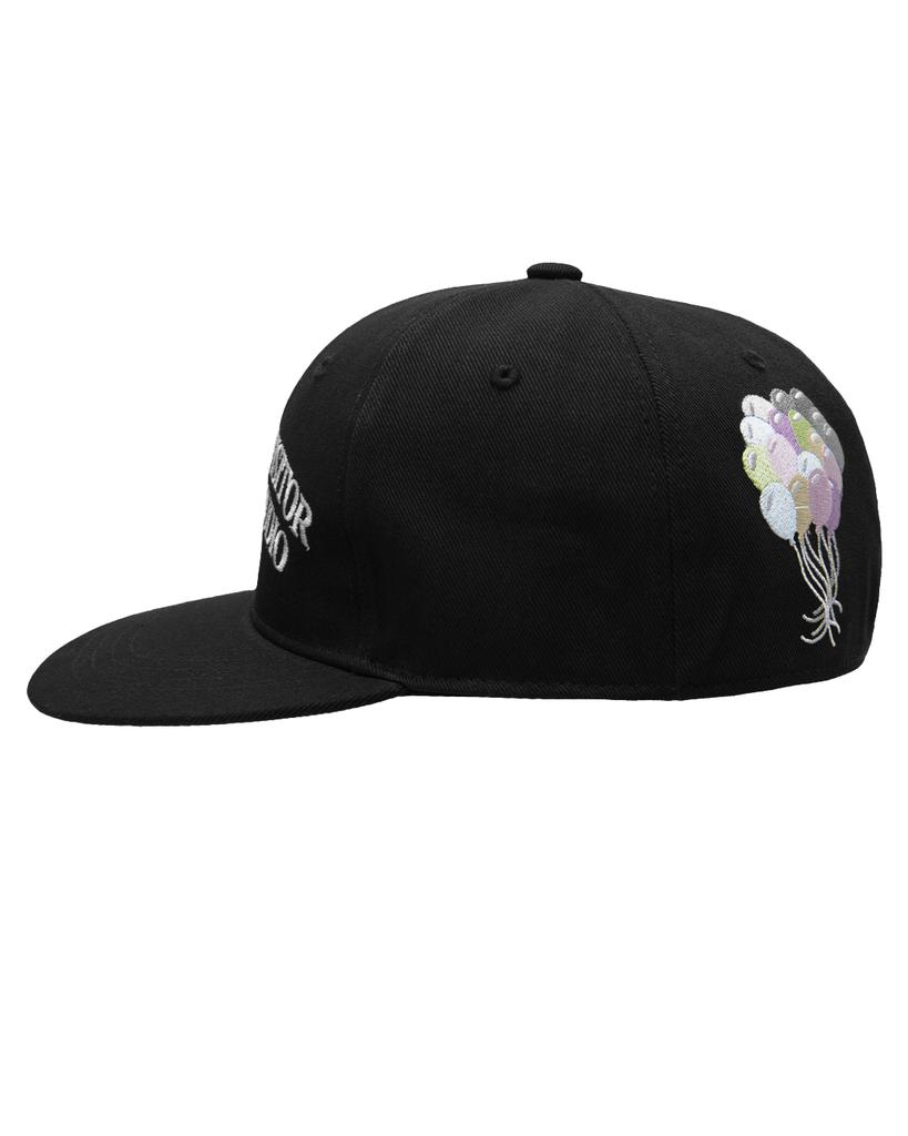 THEMUSEUMVISITOR Rabbit Embroidery Cap (Black)