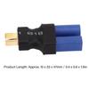10 Pcs EC5 Female to T Male Adapter Blue Black 10x20x47mm Rubber Plastic Copper EC5 Connector Plug for RC Boat