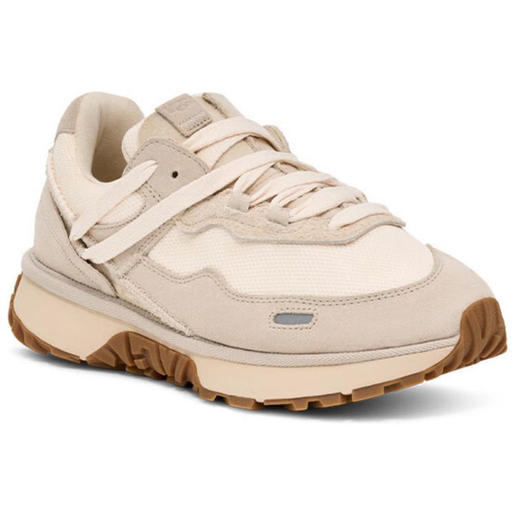 UGG Retrofi Fabric Cow Split Leather Fashion Comfortable Non-Slip Low-Top Dad Shoes Women sneaker Beige 1167491-CERA