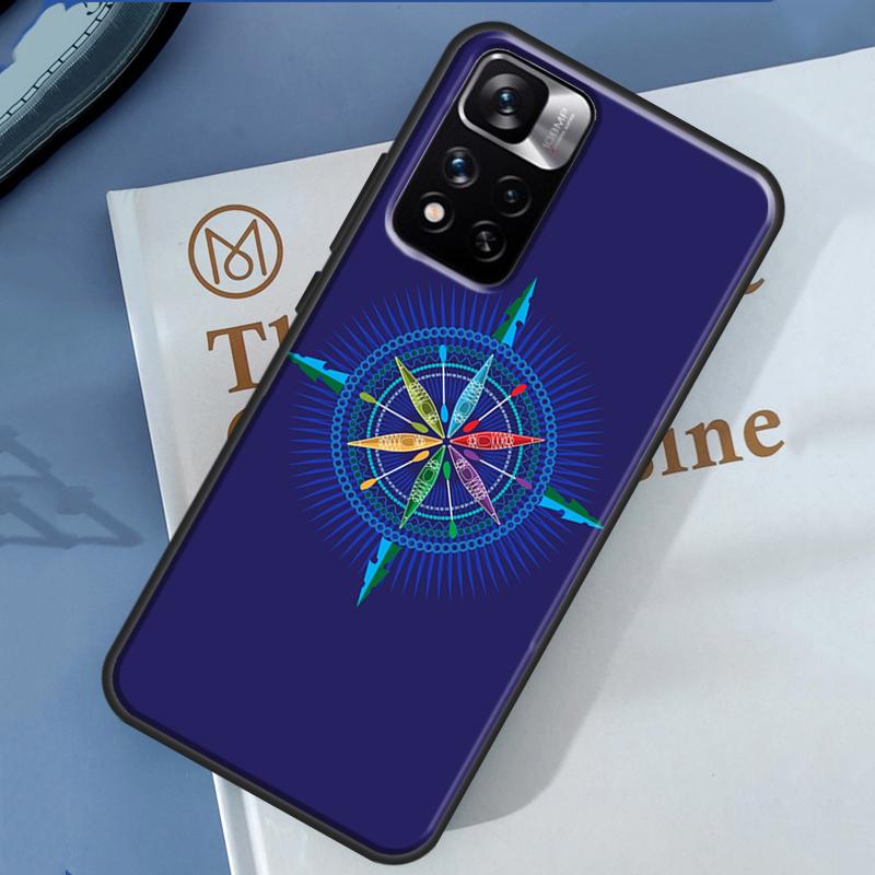 Compass Case For Xiaomi Redmi 14C 13C 10C 12C Redmi Note 13 14 Pro 12 11 9 10 9S 10S 11S 12S Cover