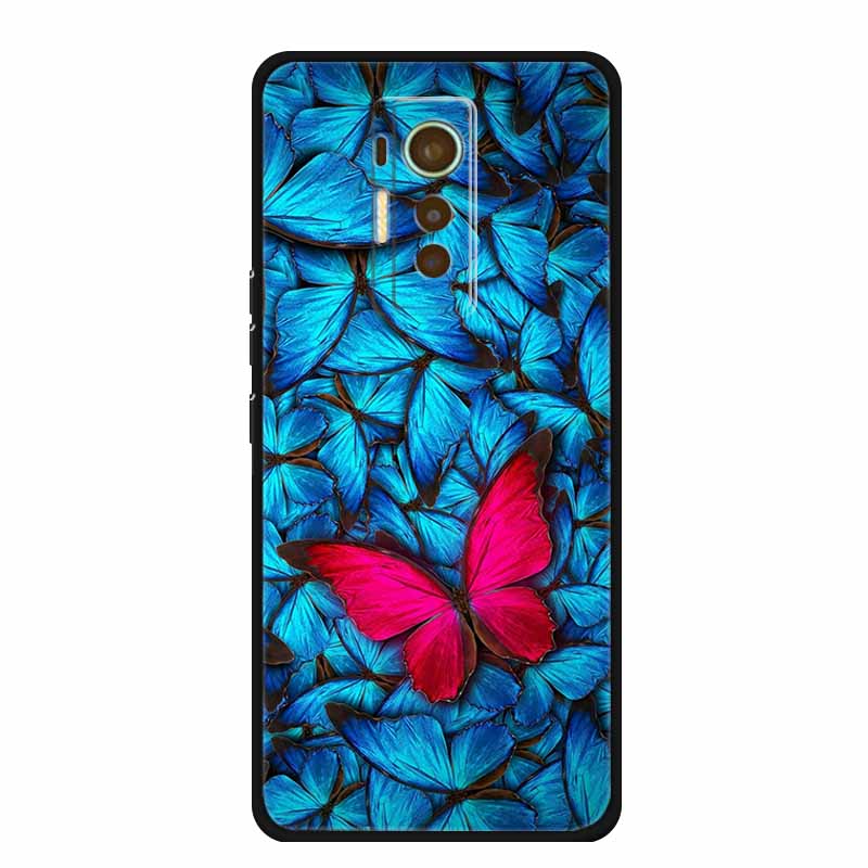 For Tecno Phantom X 2021 Case Animals TPU Silicone Soft Phone Cover Cases for PhantomX 2021 AC8 Protective Shockproof Wolf Shell