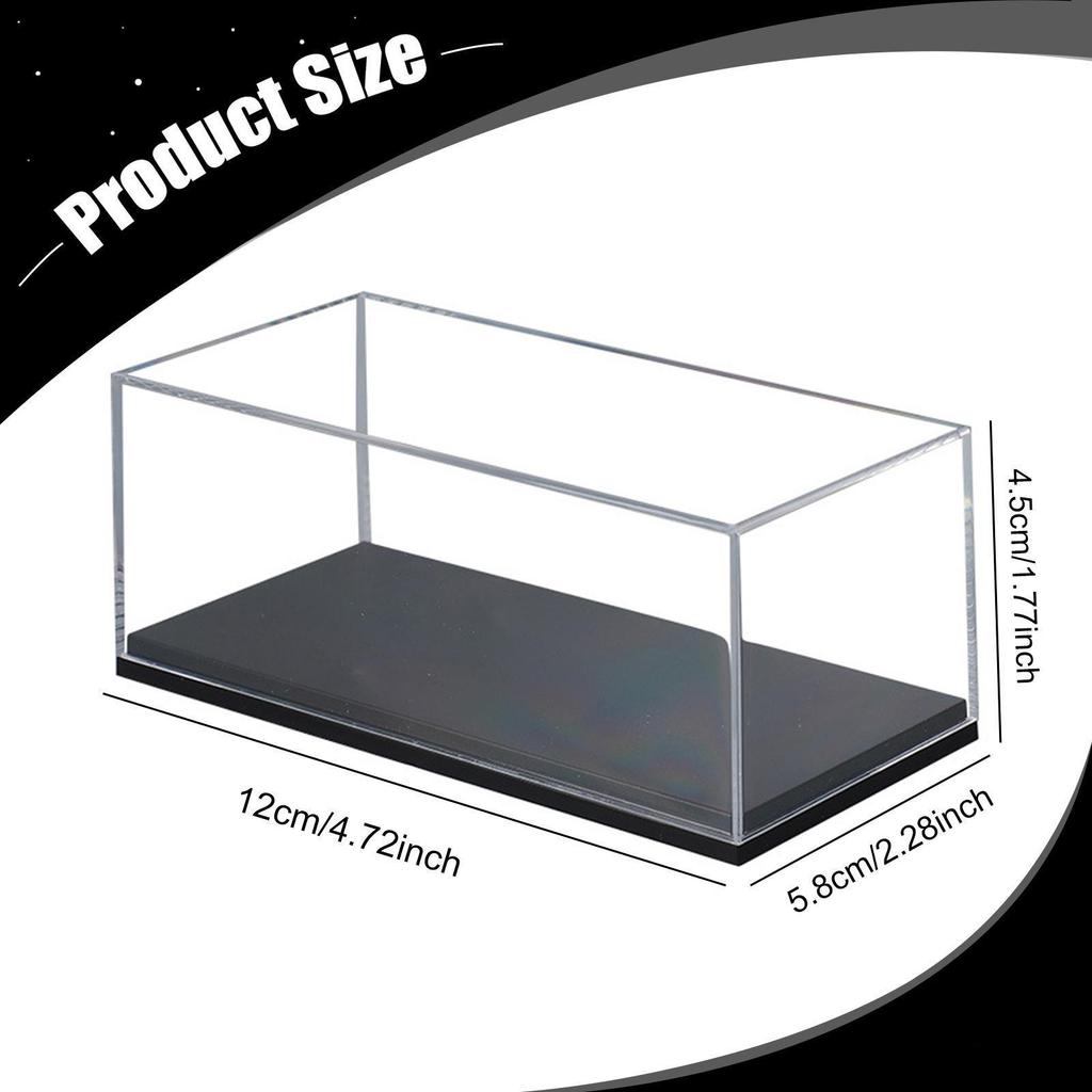 1/87 Model Car Display Case Box Tabletop Decor Protection Collector Showcase Decorative Toy