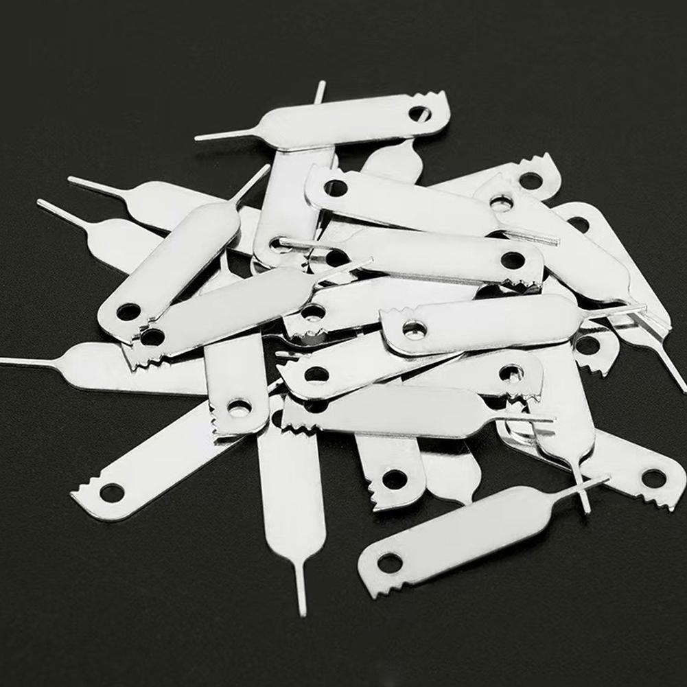 10Pcs Universal SIM Card Eject Pin Needle Tool For iPhone Android, 2-in-1 SIM Tray Open Pin & Package Opener