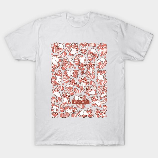 Unisex Fashion TShirt Red Panda Spread Print TShirt Plus Size S-5XL T-Shirt 100%Cotton Tops O Neck Short Sleeve Tees