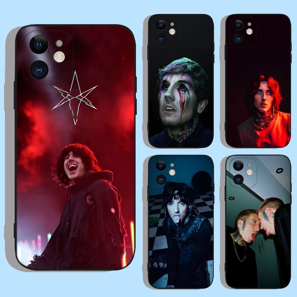 O-Oliver Sykes BMTH Phone Case For Apple iPhone 15,14,13,12,11,XS,XR,X,8,7,Pro,Max,Plus,mini Silicone Black Cover