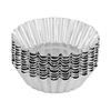 Easy to clean 100pcs Baking Circular Egg Tart Aluminum Cupcake Cake Cookie Mold Lined Mould Tin Baking Tool Cake Cups Pie Pans Diverse