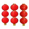 Outdoor Waterproof Gourd Lanterns: Red String Hanging Ornaments for New Year and Mid-Autumn Festivals