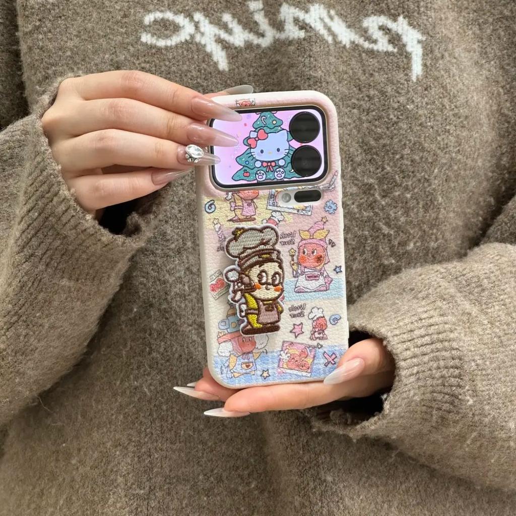 Star person bracket is suitable for Apple 17 mobile phone case 16promax anti-drop 15Pro all-inclusive 13/14 protective case.