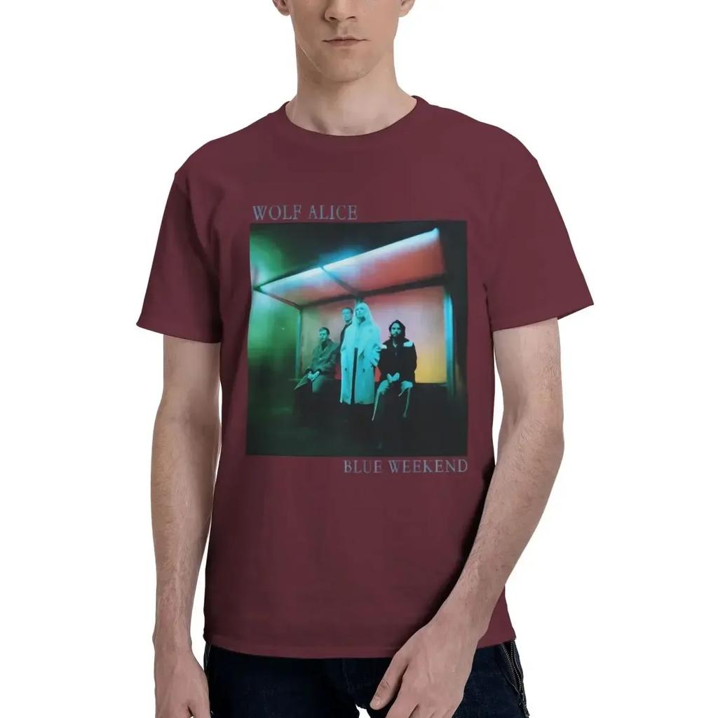 Wolf Alice Blue Weekend Band 100 Cotton Casual Breathable Confortable Unisex Top New In Tops And Tshirts Funny Gifts