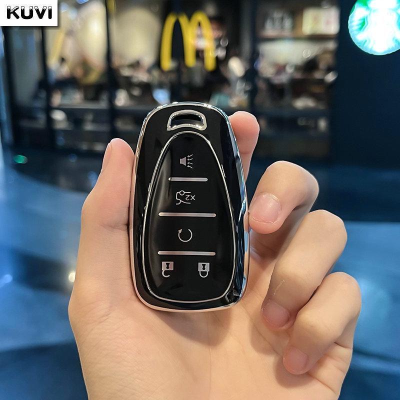 TPU Car Key Case Cover Keychain For Chevrolet Volt Bolt Trax Malibu Blazer Traverse Onix Equino Orlando Cruze Spark Sonic Camaro