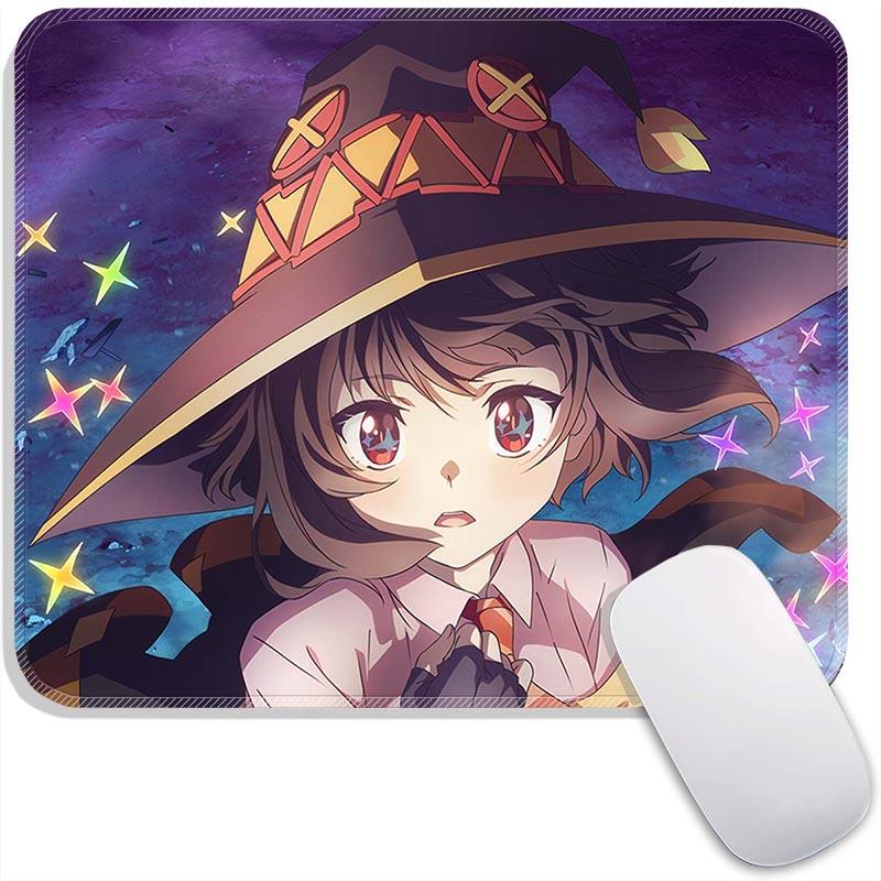 Kono Suba Standard  Anime Mouse Pad Small Gaming Mousepad Gamer Accessories Travel MousePads PC Non-Slip Office Mousemat