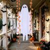 Einfache Montage Gruselige Hofdekoration Hängende Schwingende Geister Halloween Dekoration für Außen Garten Hof, Beschwerte Stoff Fliegend Auf Einem Dekorativen