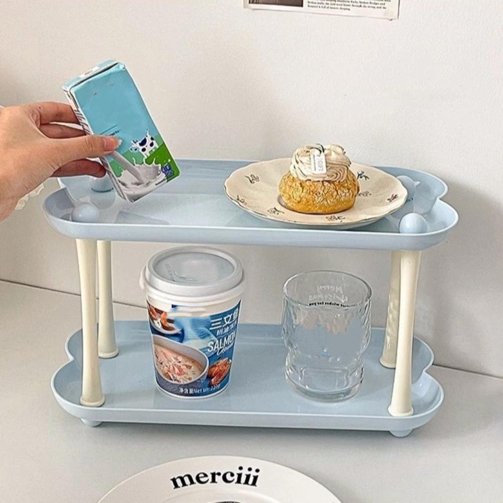 Detachable Water Cup Storage Rack 2-layer Cosmetics Storage Rack  Desktop Organizer