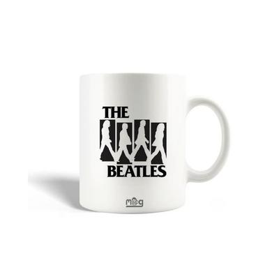 Mug - The Beatles - Black and White - Ceramic - 30cl - Dishwasher Safe