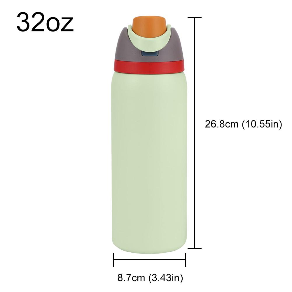 24/32oz Straw Insulated Tumbler with Handle Vacuum Insulated Cup 304 Stainless Steel Vacuum Thermal Insulated Mug for Women Men