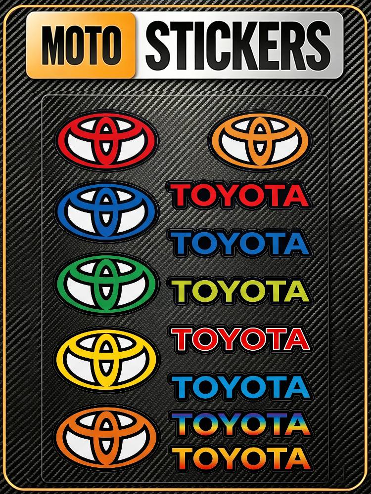 FOR TOYOTA TRO GR All Purpose Reflective Waterproof Scratch Blocker Decal Car Bike Helmet Cup Refrigerator Decorative Stickers