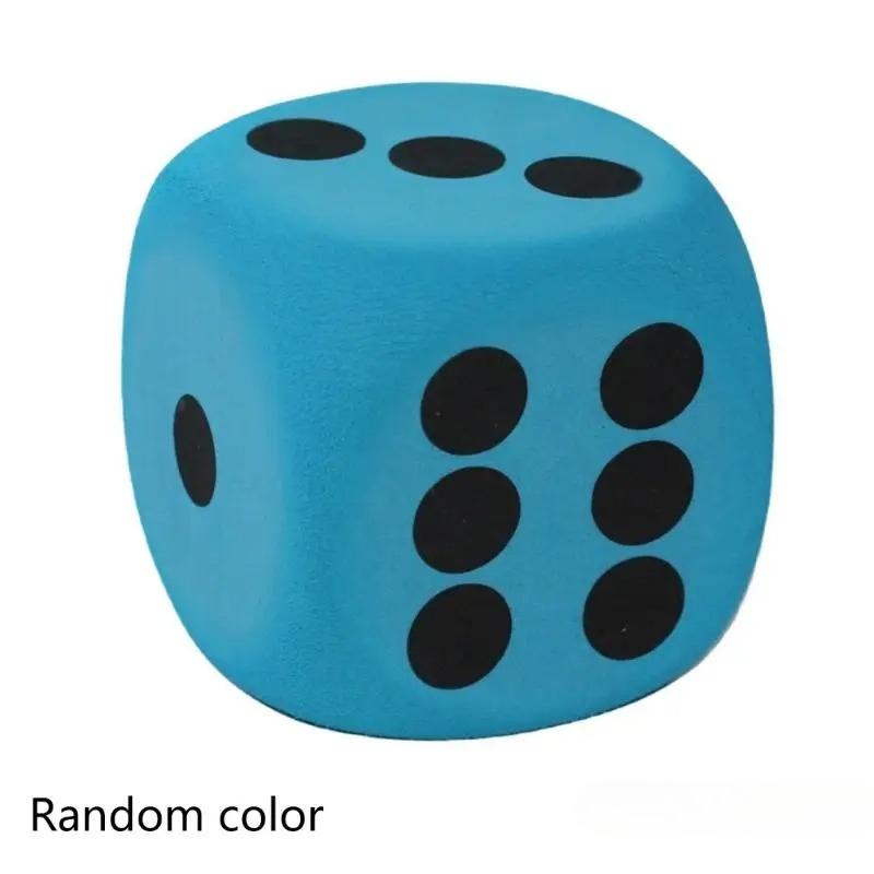 

1/2Pcs 80mm Large Foam Dot Dices Six Sides Dices Kids Counting Toy Learning Aids for Class Board Game Classroom Math Teaching