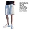 Men Shorts Elastic Waistband Drawstring Design Summer Athletic Pants with Pockets Quick Drying Loose Fit Fitness Short Pants