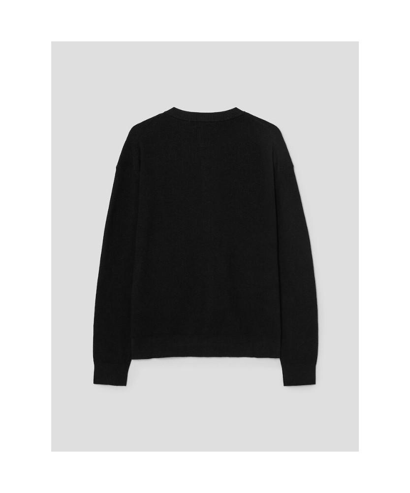 8seconds Fine Touch Round Neck Cardigan Black