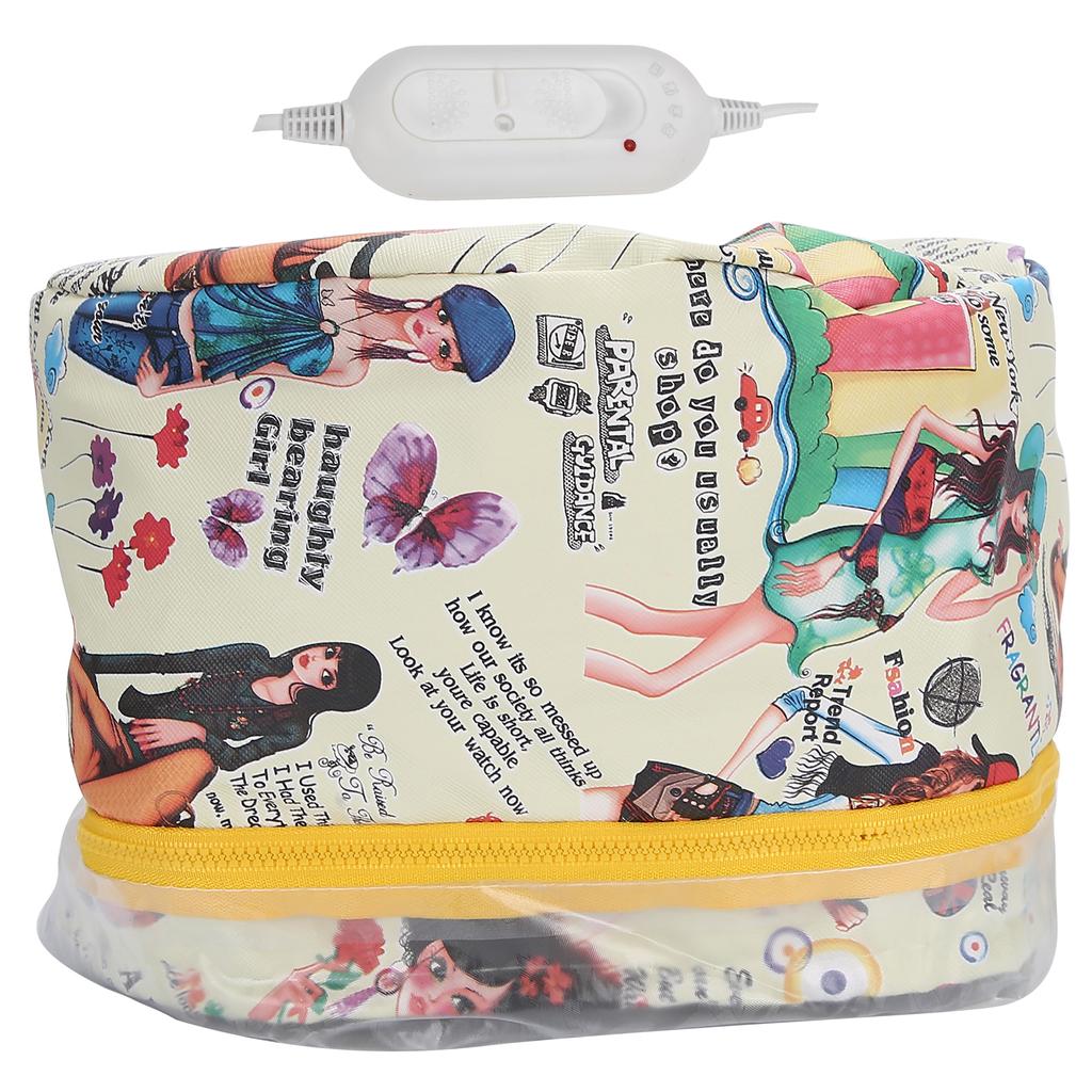 3 Gears Adjustable Hair Heating Steamer Cap Detachable Thermal Oil Treatment Hat Deep Nourishing Moisturizing Hair Care Styling Tool