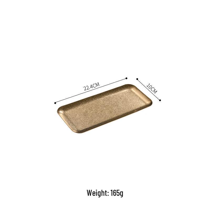 Jingbaodi Gold Rectangular Serving Tray