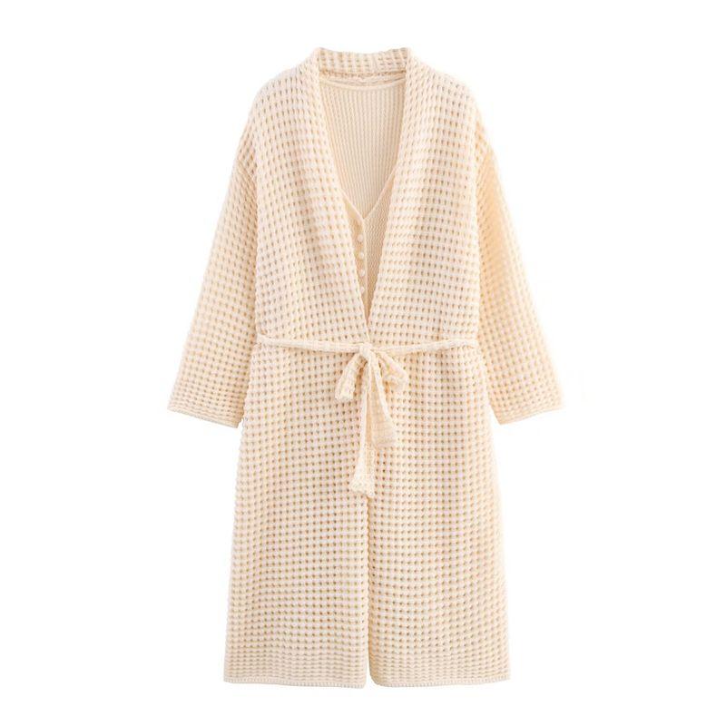 Araltay New Arrival Fashion Style Women's Clothing Fashion All-Match French Style Casual Minimalist Long Vest Outwear Two-piece Set