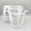 Clear Plastic Measuring Cups with Scale - Various Sizes for Kitchen Baking