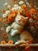 Full Square/Round 5D Diamond Painting Cat Sunflower Home Decor Embroidery Mosaic Animal Wall Art