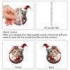 Christmas Cat Themed Acrylic Advent Calendar With Hanging Ornaments For Holiday Decor And Gift Giving